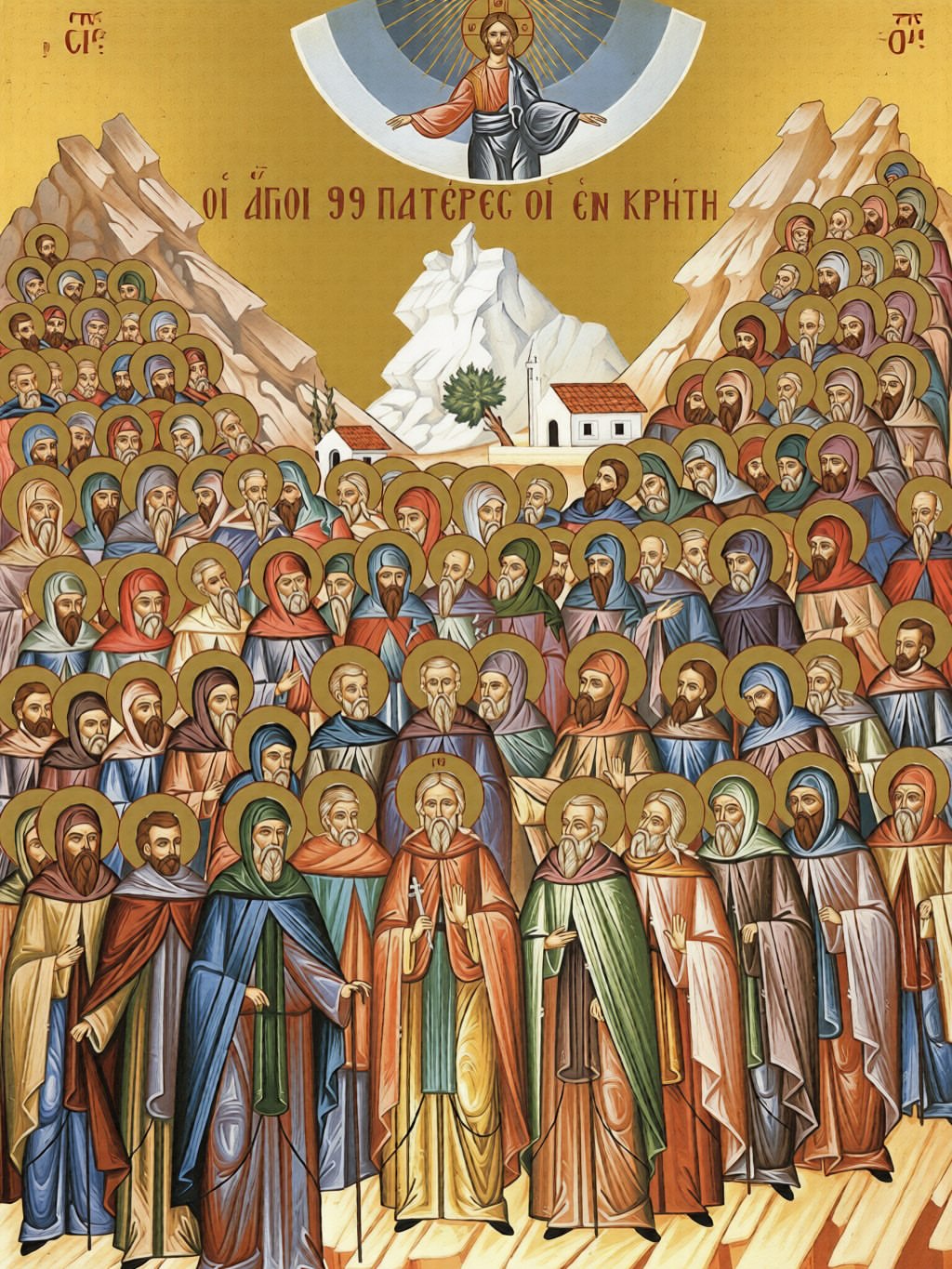 Saint John the Hermit and the 98 Fathers of Crete commemorated October 7